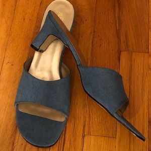 Denim Sling back shoe